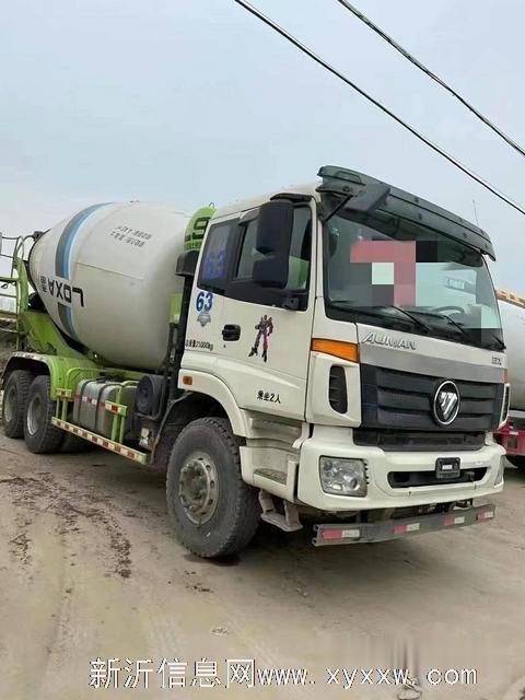 二手欧曼搅拌车出售 大14方 后八轮 国五雷萨上装